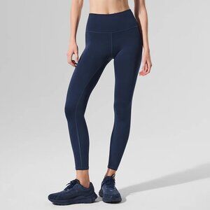 NWT ALO 7/8 HIGH WAIST AIRLIFT LEGGING YOGA LEGGINGS IN NAVY BLUE S M L